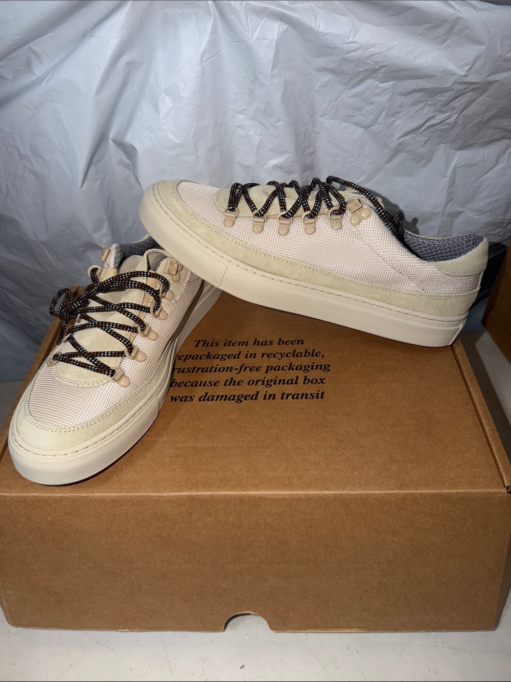 Diemme Men's Lace Up Sneakers Sage Green Size 10
